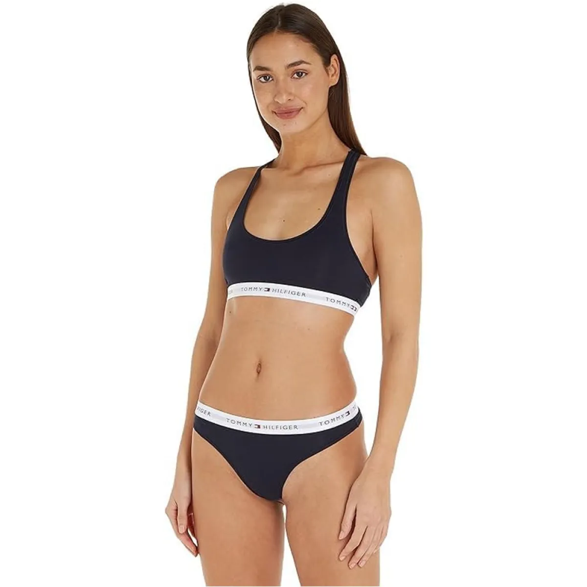 Women's thongs Tommy Hilfiger, blue (iron blue),