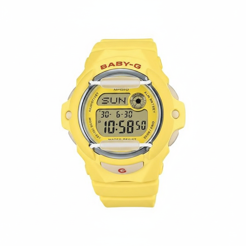 Casio Baby-G BG-169CH-9ER - Дамски Дигитален Часовник | Бял/Цветен