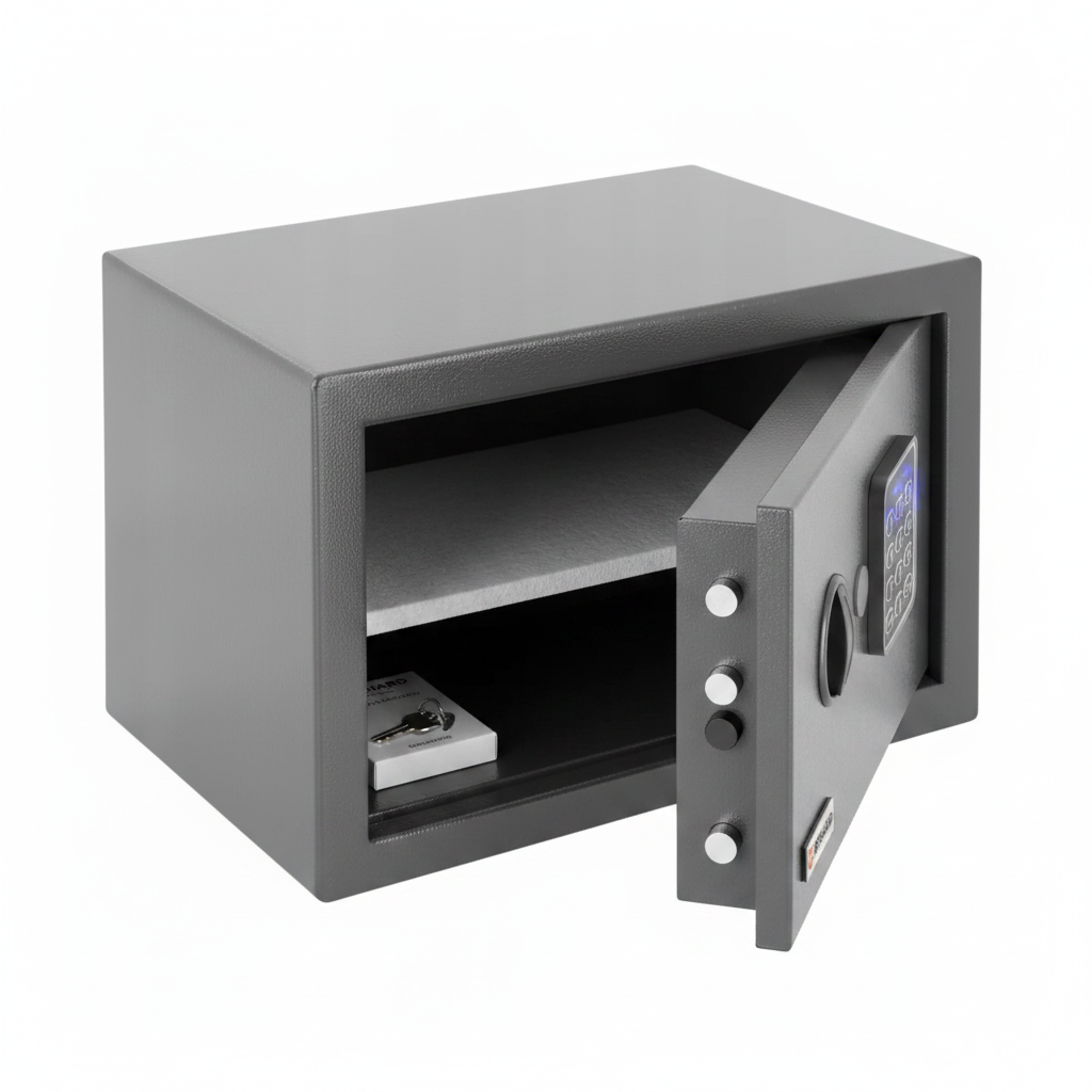 Brihard Home Mini сейф - три-четвъртинен ъгъл