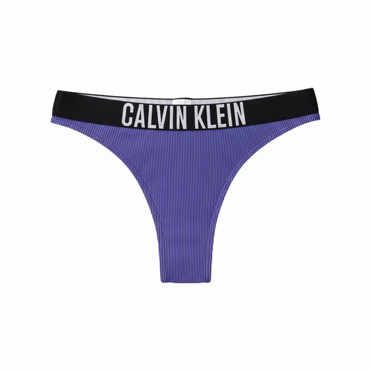 Calvin Klein Дамски Бикини Brazilian Лилав - Предна Част