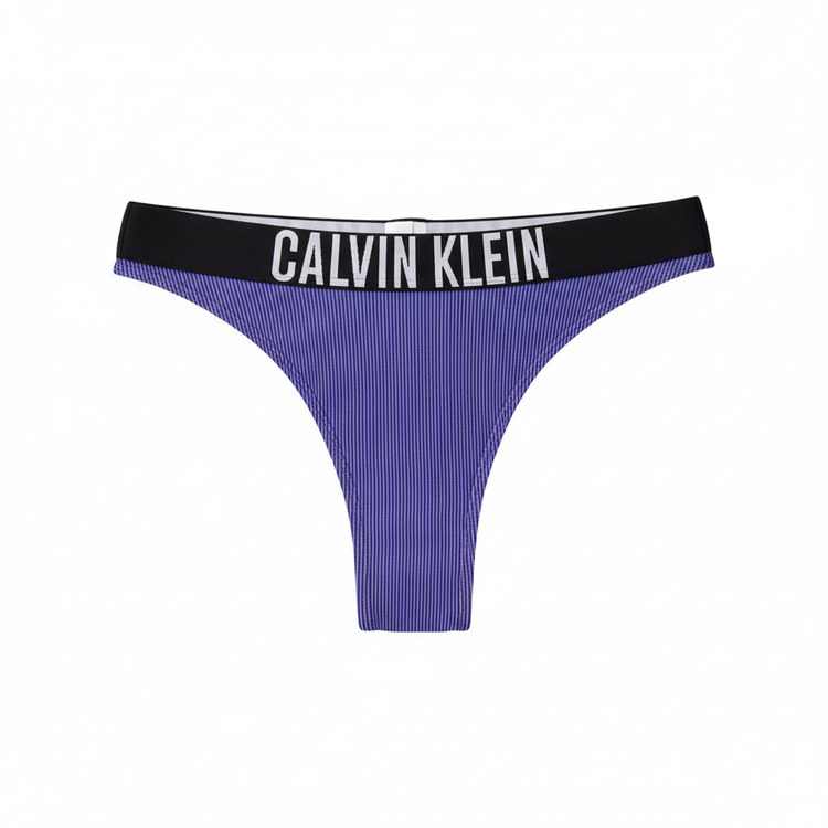 Calvin Klein Дамски Бикини Brazilian Лилав - Предна Част