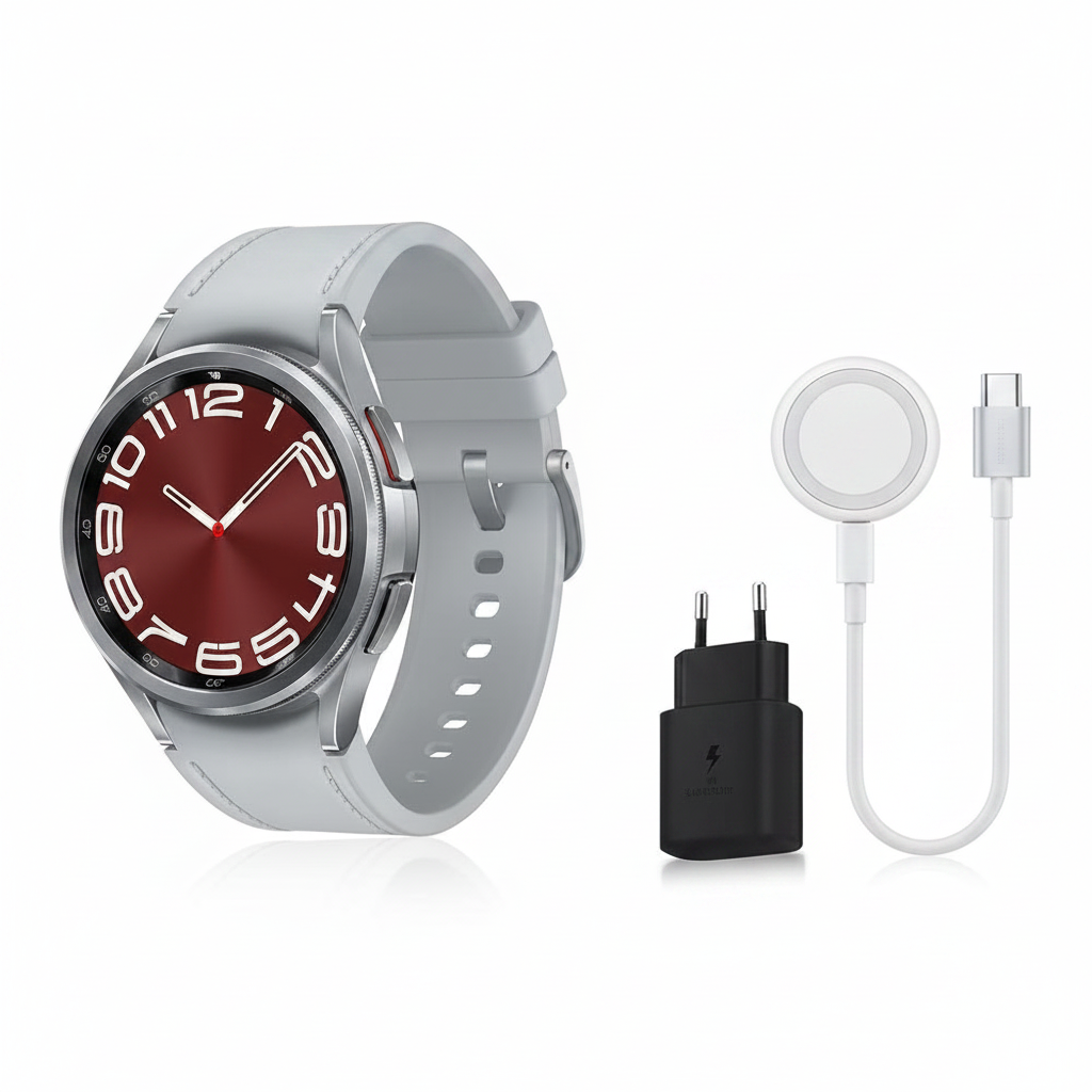 Samsung Galaxy Watch6 Classic 43mm Silver – With Charger