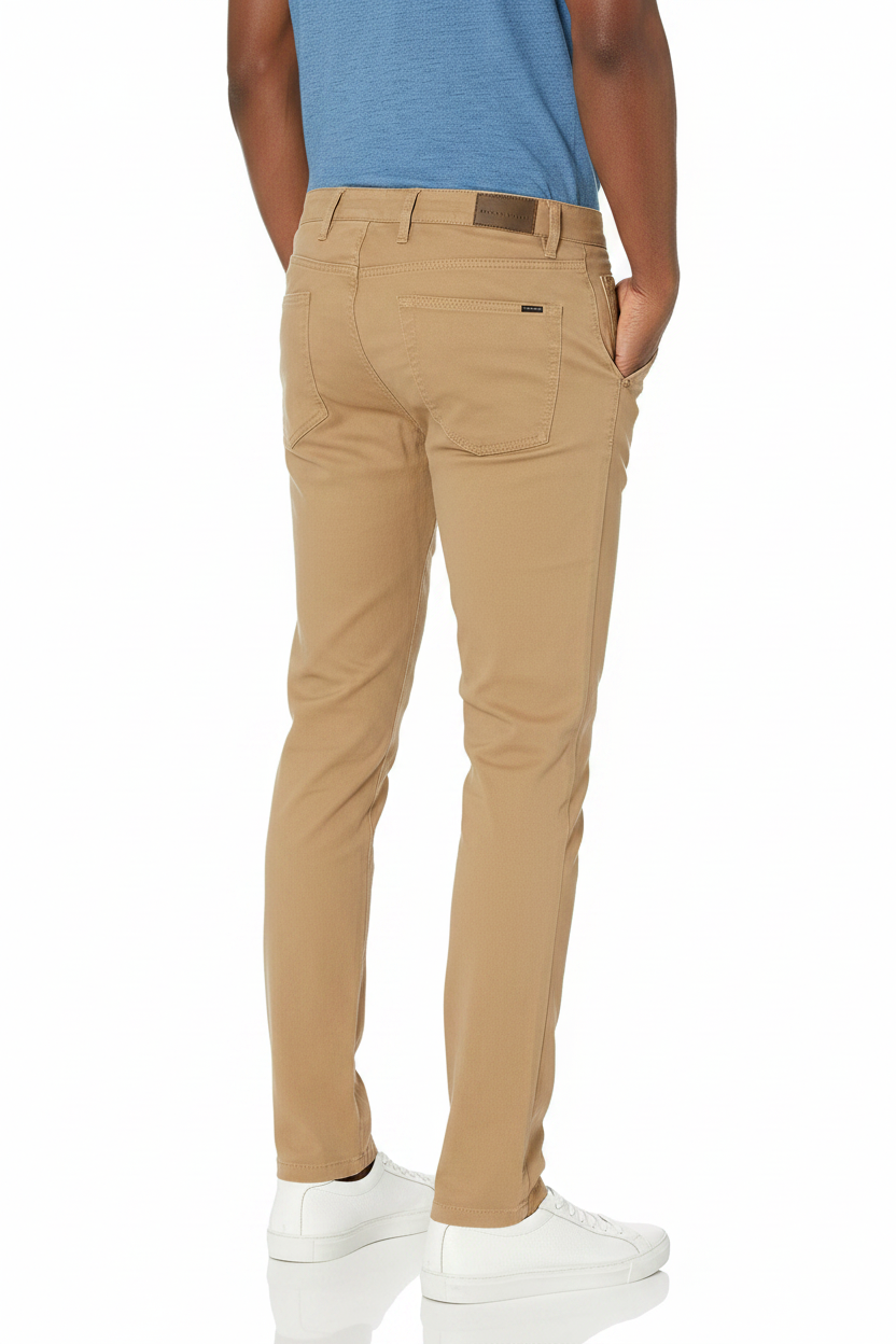Goodthreads skinny fit чино панталон хаки - заден изглед