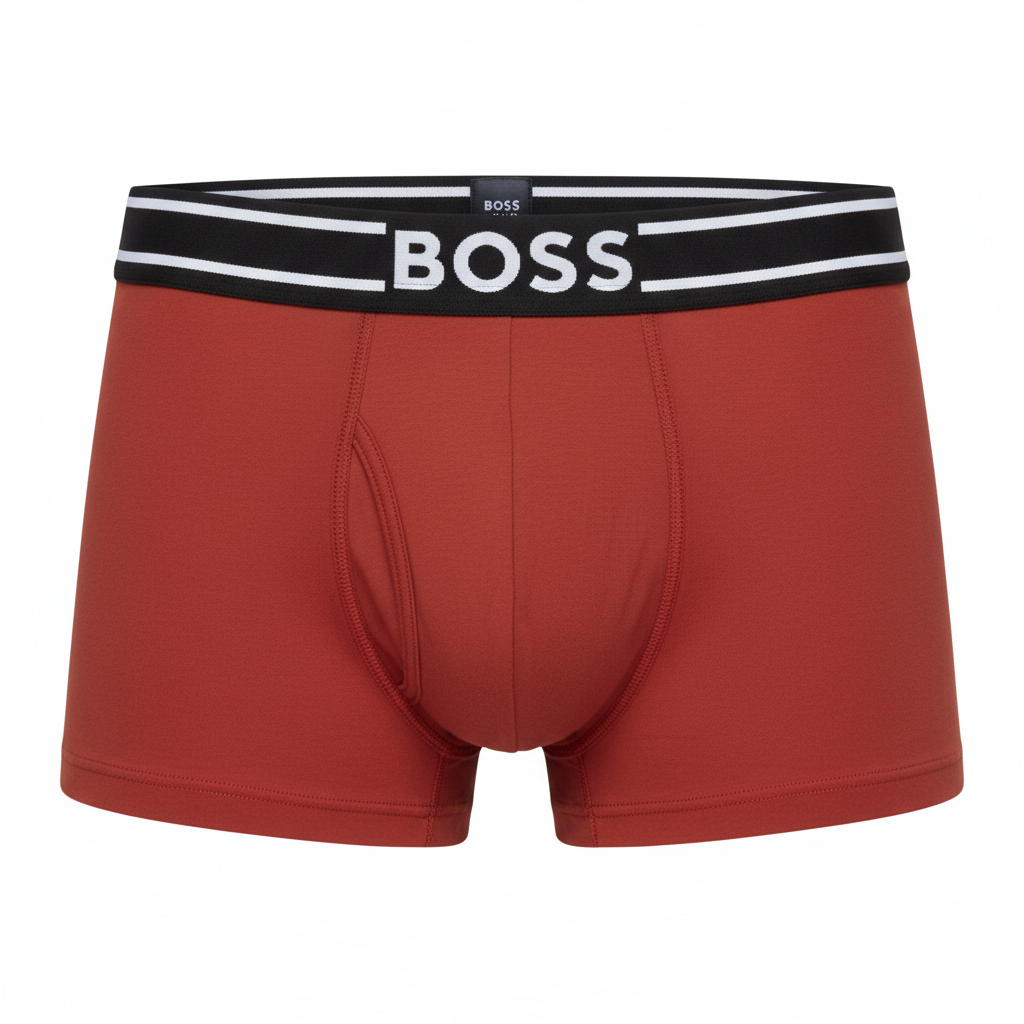 BOSS червени боксерки - преден изглед