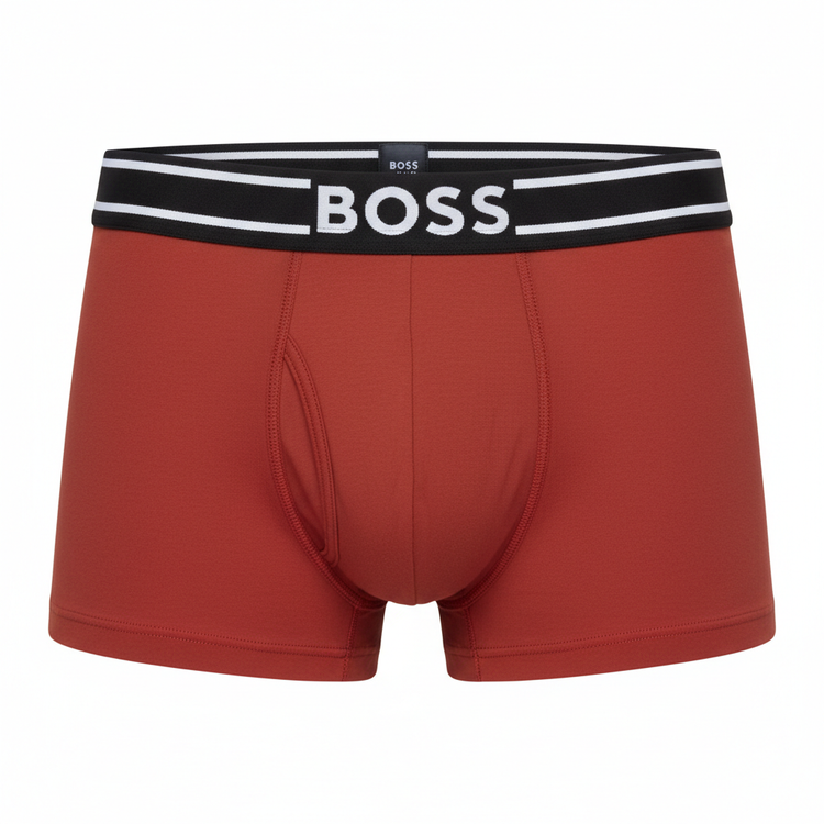 BOSS червени боксерки - преден изглед