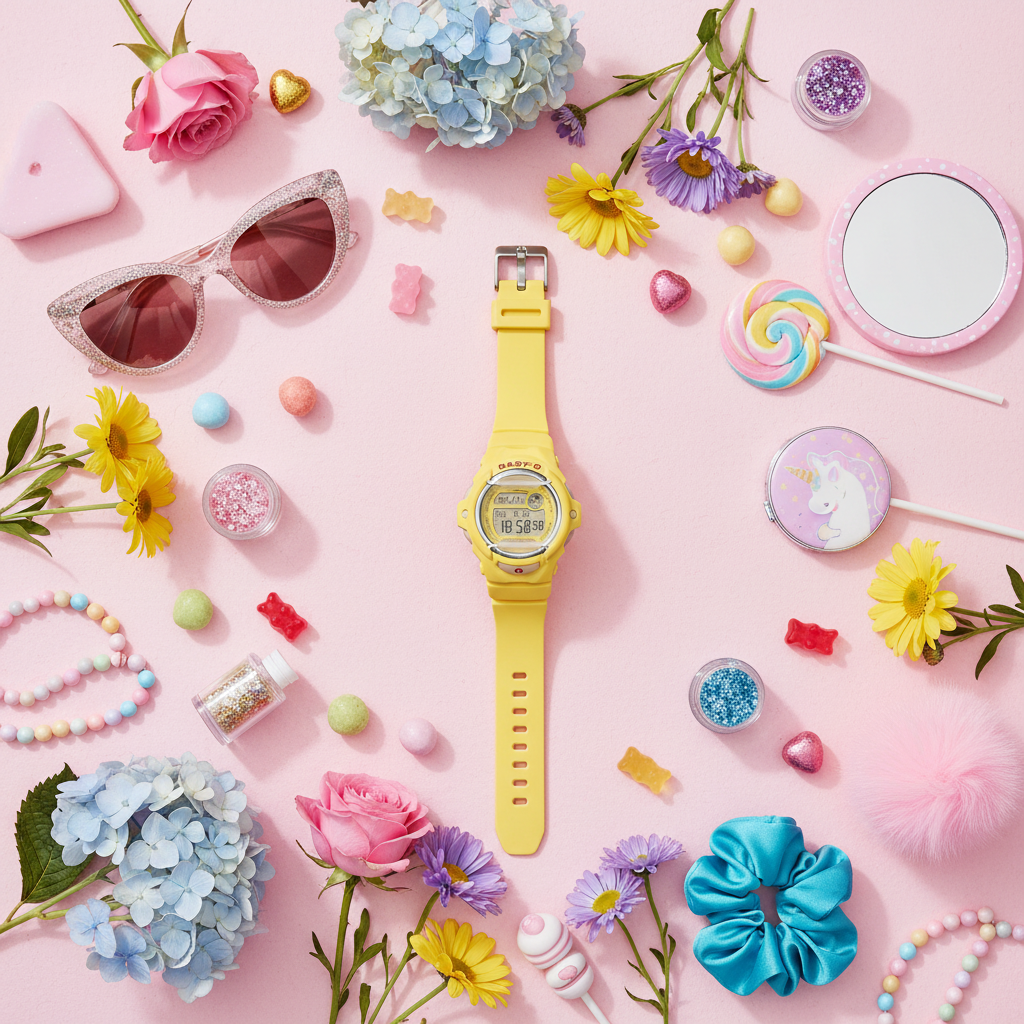 Casio Baby-G BG-169CH-9ER - flat lay пастелен стил