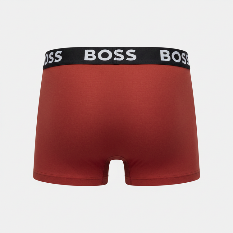 BOSS червени боксерки - заден изглед