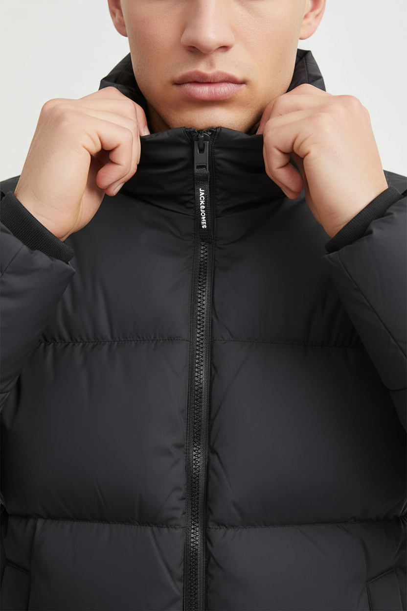 JACK & JONES PLUS JJETOBY Пуфер яке - горна част с яка