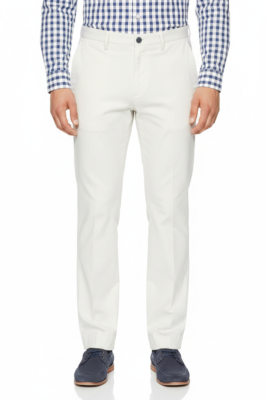 Amazon Essentials classic fit chino сребрист - детайл преден изглед