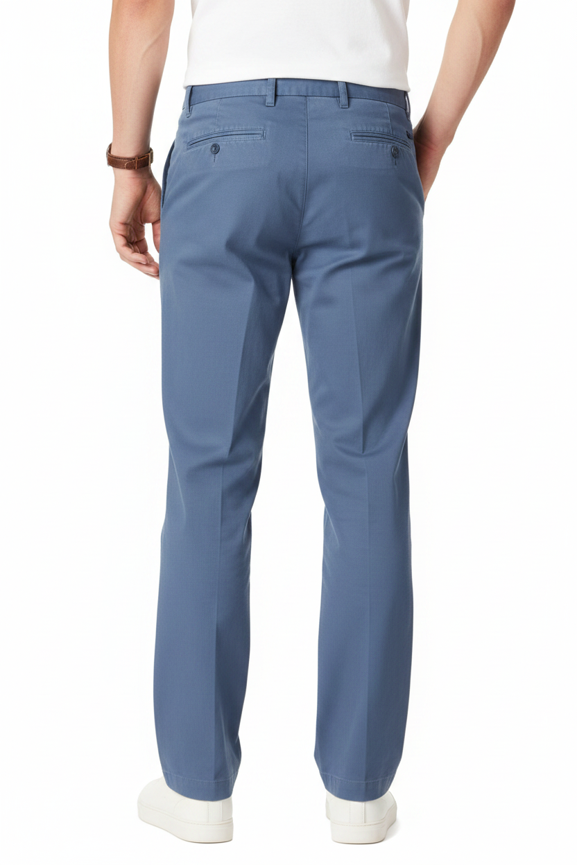 Amazon Essentials чино панталон classic fit индиго - заден изглед
