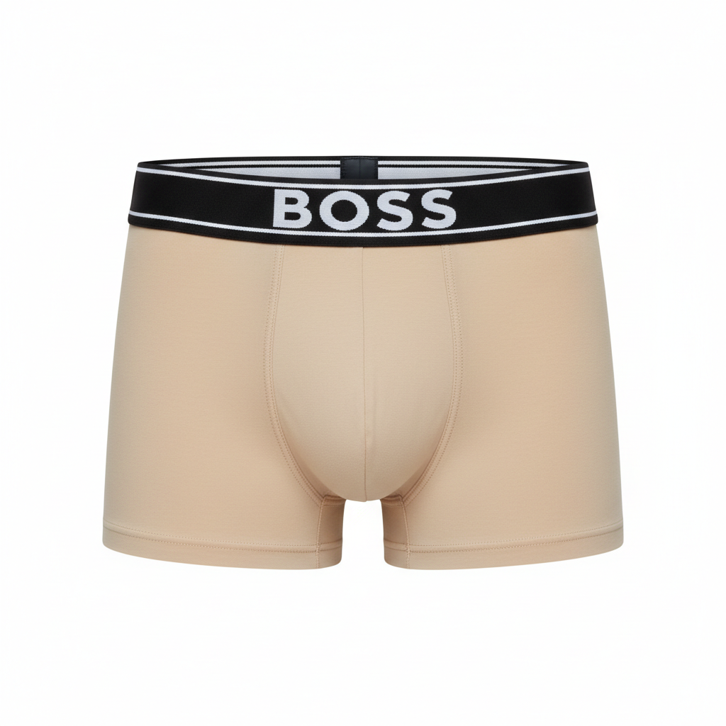 BOSS бежови боксерки - преден изглед