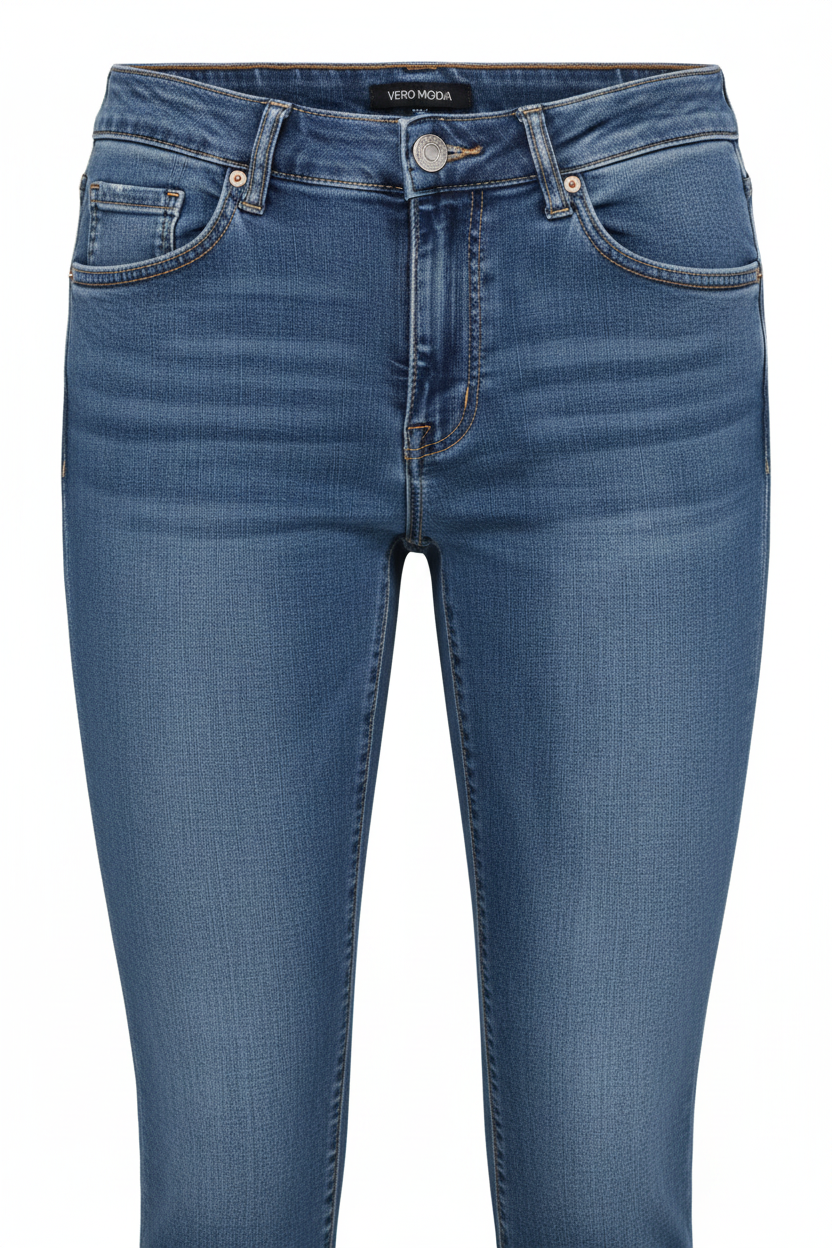 VERO MODA VMTANYA дънки предна детайлна снимка