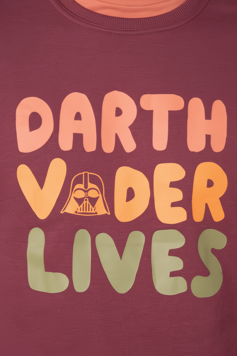 Amazon Essentials Star Wars Vader Lives флис блуза - детайл графика