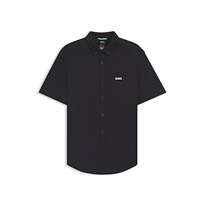 Men's BOSS B Motion S Regular-Fit Shirt in Dynamic Cotton Jersey