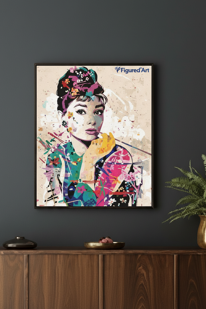 Figured'Art Одри - генерирана рамкирана картина