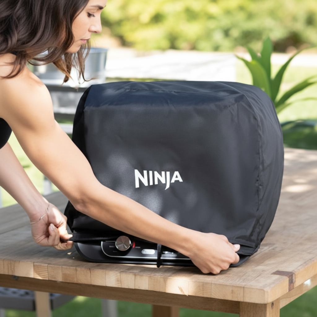Ninja Woodfire капак — поставяне на терасата