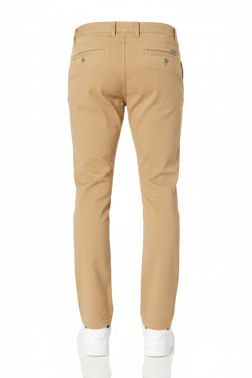 Amazon Essentials мъжки панталон slim fit тъмно каки - заден изглед