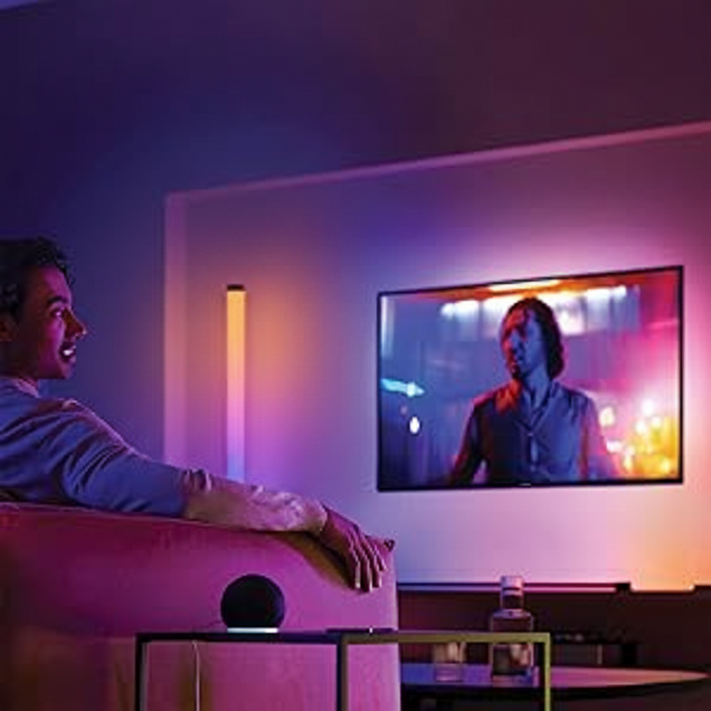Philips Hue Gradient Signe - Подова лампа Бяла 1800 lm