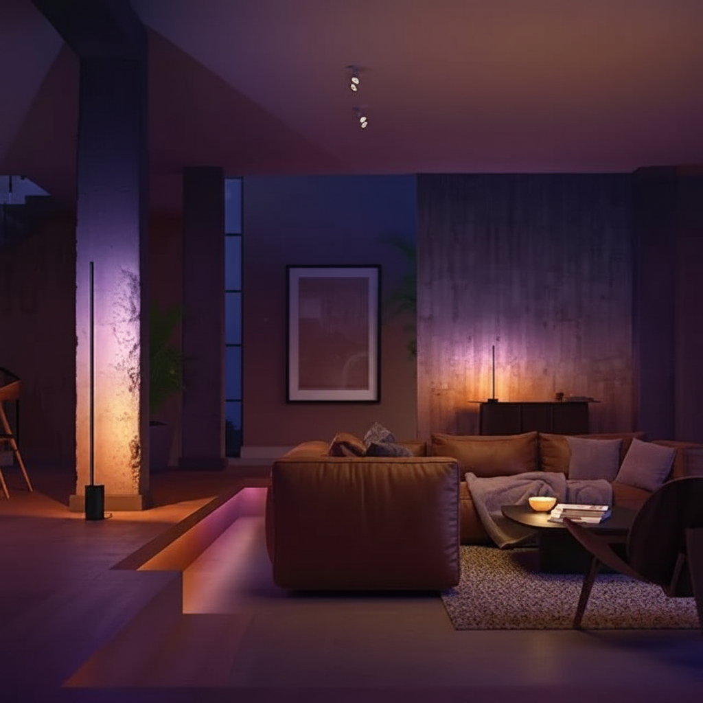 Philips Hue Gradient Signe - Подова лампа Бяла 1800 lm